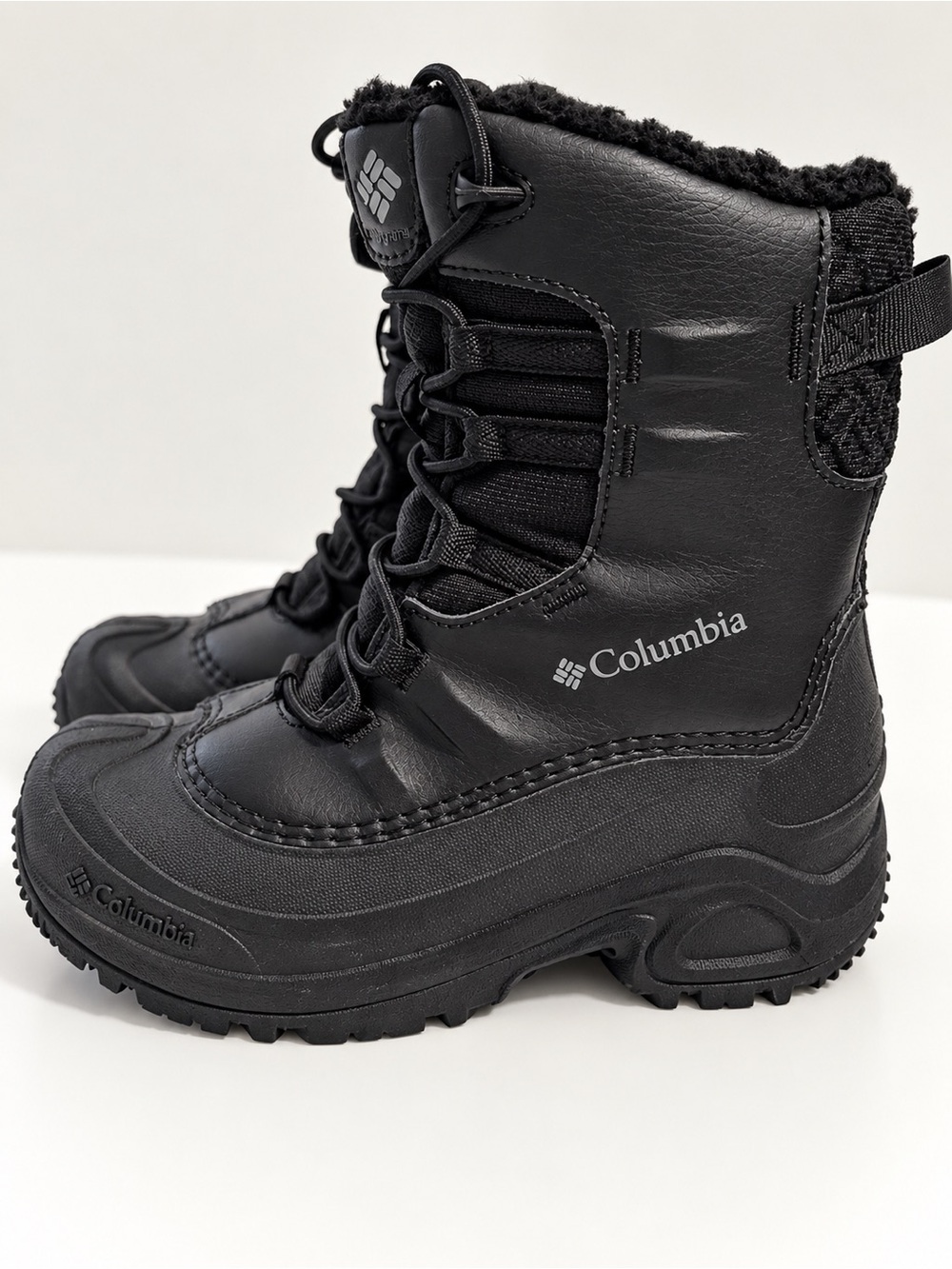 Columbia Kids Black Insulated Waterproof Snow Boots